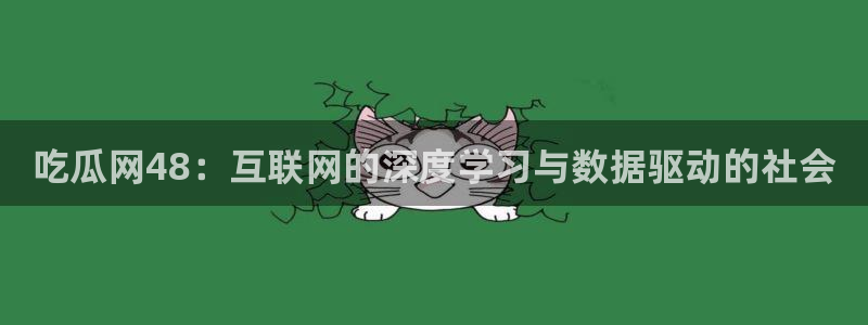 91吃瓜今日吃瓜入口:吃瓜网48:互联网的深度学习与数据驱动的社会