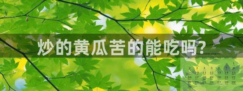 ccgg今日吃瓜：炒的黄瓜苦的能吃吗?